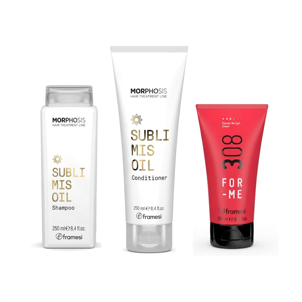 Framesi Morphosis SUBLIMIS OIL Kit capelli ricci - shampoo + conditioner + FOR - ME 308 - Edbellessere S.r.l.