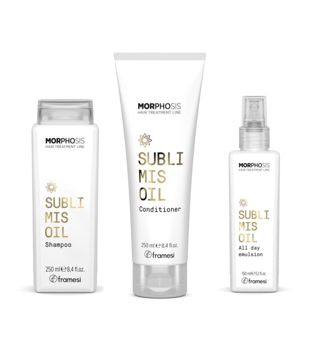 Framesi Morphosis SUBLIMIS OIL kit completo - Shampoo + conditioner + all day - Edbellessere S.r.l.