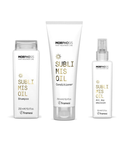 Framesi Morphosis Sublimis Oil kit Moisturizing-Shampoo + conditioner + all day