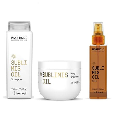 Framesi Morphosis Sublimis Oil kit Moisturizing-Shampoo + treatment + pure oil