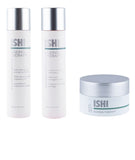 Ishi MULTI-CARE AGING KIT - mleczko + tonik + krem ​​przeciwstarzeniowy + GRATIS SZARY MASKA